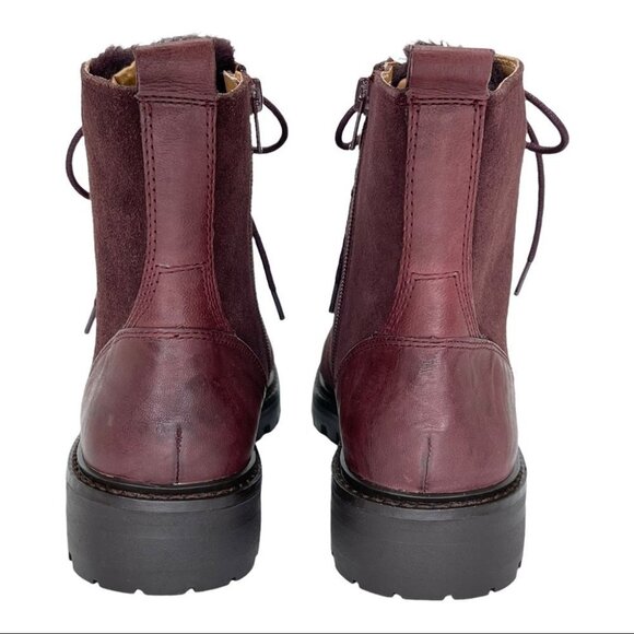 Lucky Brand Ilianna Raisin Leather Womens Ankle Boots Size 6.5M - Picture 6 of 15